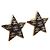 CHANEL Star Coco Mark Pierce Metal Gold Tone CC Auth SW2654SAM