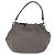Bolso de hombro PRADA de cuero gris plata Auth 192752A Castaño - vista 2