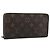 LOUIS VUITTON Monogram Porte Monnaie Zip Long Wallet M61727 LV Auth bs36107 Monogramma
