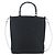 Borsa a mano GUCCI Bamboo Canvas 2way Nero Argento 002 1998 0353 Auth ep15105 - vista 2