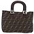 FENDI Zucca Canvas Handtasche Braun Silber Auth 192690A - Ansicht 2