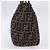 FENDI Zucca Canvas Handtasche Braun Silber Auth 192690A - Ansicht 4
