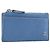 CHANEL Matelassé Münzbeutel aus Leder Hellblau Silber CC Authentisch 186603