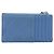 CHANEL Matelassé Münzbeutel aus Leder Hellblau Silber CC Authentisch 186603 - Ansicht 2