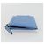 CHANEL Matelassé Münzbeutel aus Leder Hellblau Silber CC Authentisch 186603 - Ansicht 4