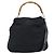 Bolsa de Mão GUCCI Bamboo Nylon 2way Preto Prata 001 1577 2615 Auth gh2147