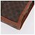 Céline Clutch CELINE Macadam in PVC e pelle marrone con finiture dorate Auth 192724A - vista 14