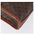 Céline Clutch CELINE Macadam in PVC e pelle marrone con finiture dorate Auth 192724A - vista 15