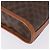 Céline Clutch CELINE Macadam in PVC e pelle marrone con finiture dorate Auth 192724A - vista 7