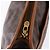 Céline Clutch CELINE Macadam in PVC e pelle marrone con finiture dorate Auth 192724A - vista 8