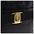 Borsa a Spalla Salvatore Ferragamo Vala in Pelle Goffrata Nera e Oro Auth ka5282 Nero D'oro - vista 17