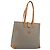 Borsa Tote Christian Dior in PVC e tela Grigio Oro Auth gh2170 Marrone D'oro