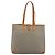 Borsa Tote Christian Dior in PVC e tela Grigio Oro Auth gh2170 Marrone D'oro - vista 2