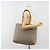 Borsa Tote Christian Dior in PVC e tela Grigio Oro Auth gh2170 Marrone D'oro - vista 23