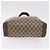 Borsa Tote GUCCI GG Supreme Web Sherry Line in PVC e pelle Beige Auth bs36101 - vista 6