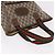 Borsa Tote GUCCI GG Supreme Web Sherry Line in PVC e pelle Beige Auth bs36101 - vista 7