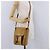 CARTIER Must Line Shoulder Bag Pelle Beige Oro Auth BA14440 D'oro - vista 22