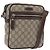 Borsa a tracolla GUCCI GG Supreme PVC Beige Oro 233268 Auth BA14504 D'oro