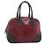Borsa PRADA in Pelle Rossa Nera Auth ep15370 Nero Rosso