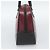 Borsa PRADA in Pelle Rossa Nera Auth ep15370 Nero Rosso - vista 4