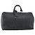 LOUIS VUITTON Epi Keepall 50 Boston Bag Black M42962 LV Auth 186562 Nero