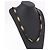 Collana a catena Christian Dior in metallo nero e oro Auth SW2535 D'oro - vista 15