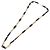 Collana a catena Christian Dior in metallo nero e oro Auth SW2535 D'oro - vista 8