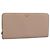 PRADA Long Wallet Saffiano Leder Rosa Goldton Auth 192748M Pink