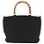 Borsa a mano GUCCI Bamboo in tela nero argento 000 1998 0540 Auth bs36165 - vista 2