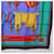 Hermès HERMES Carré 90 Sciarpa in seta multicolore Auth BA14509M - vista 10