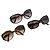 Bulgari Occhiali da sole BVLGARI Plastica 3 Set Marrone Oro Argento Auth SW2623 D'oro