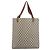 Borsa Tote GUCCI GG Supreme Web Sherry Line PVC Beige Oro Auth 192197 D'oro - vista 2