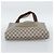 Borsa Tote GUCCI GG Supreme Web Sherry Line PVC Beige Oro Auth 192197 D'oro - vista 5