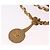 CHANEL Matelasse Chain Shoulder Bag Lamb Skin Beige Gold CC Auth bs36177 D'oro - vista 10