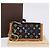 LOUIS VUITTON Monogram Multicolor Pochette Cles Carteira Preta M13664 Auth BA14342V Preto - vista 12