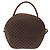 Céline Borsa CELINE Macadam Canvas PVC Pelle 2way Marrone Oro Auth 192234 D'oro - vista 2