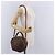 Céline Borsa CELINE Macadam Canvas PVC Pelle 2way Marrone Oro Auth 192234 D'oro - vista 27