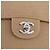 CHANEL Matelasse 25 Chain Shoulder Bag Cotton Beige Silver CC Auth 192083A Argento - vista 19