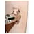 Hermès HERMES Herbag A Dos Backpack Canvas 2way Beige Silver Auth 189543 Argento  - vista 12