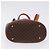 Céline Borsa a Spalla CELINE Macadam Canvas PVC Pelle Marrone Oro Auth ka5224A D'oro - vista 5