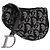 Portamonete Christian Dior Trotter Canvas Saddle Nero Argento Auth bs36065V