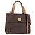 Céline Borsa CELINE Macadam Canvas PVC Pelle 2way Marrone Oro Auth 191900 D'oro