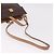Céline Borsa CELINE Macadam Canvas PVC Pelle 2way Marrone Oro Auth 191900 D'oro - vista 8