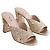 Mule Miu Miu dorate con paillettes D'oro - vista 3
