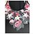 Top de tirantes Vintage Givenchy de algodón con estampado floral y de estrellas Negro XS - vista 6