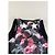 Top de tirantes Vintage Givenchy de algodón con estampado floral y de estrellas Negro XS - vista 8
