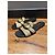 Dior Sandali Slide 30 Montaigne in Paglia 38 Nero Beige D'oro - vista 11
