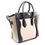 Céline Borsa Tote Celine Luggage Micro Shopper Nero Rosa Beige - vista 2