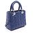 Christian Dior Dior LADY DIOR Cannage Borsa a 2 modi Blu - vista 2