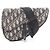 Christian Dior Dior Oblique Saddle Bag Mini Nero Crudo Blu navy